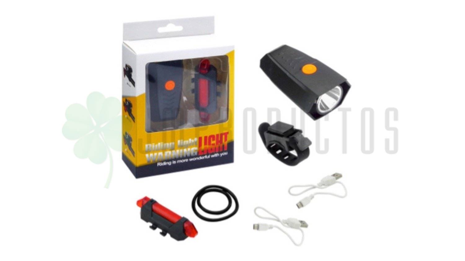 Kit De Luces Led Delantera Y Trasera Para Bicicleta