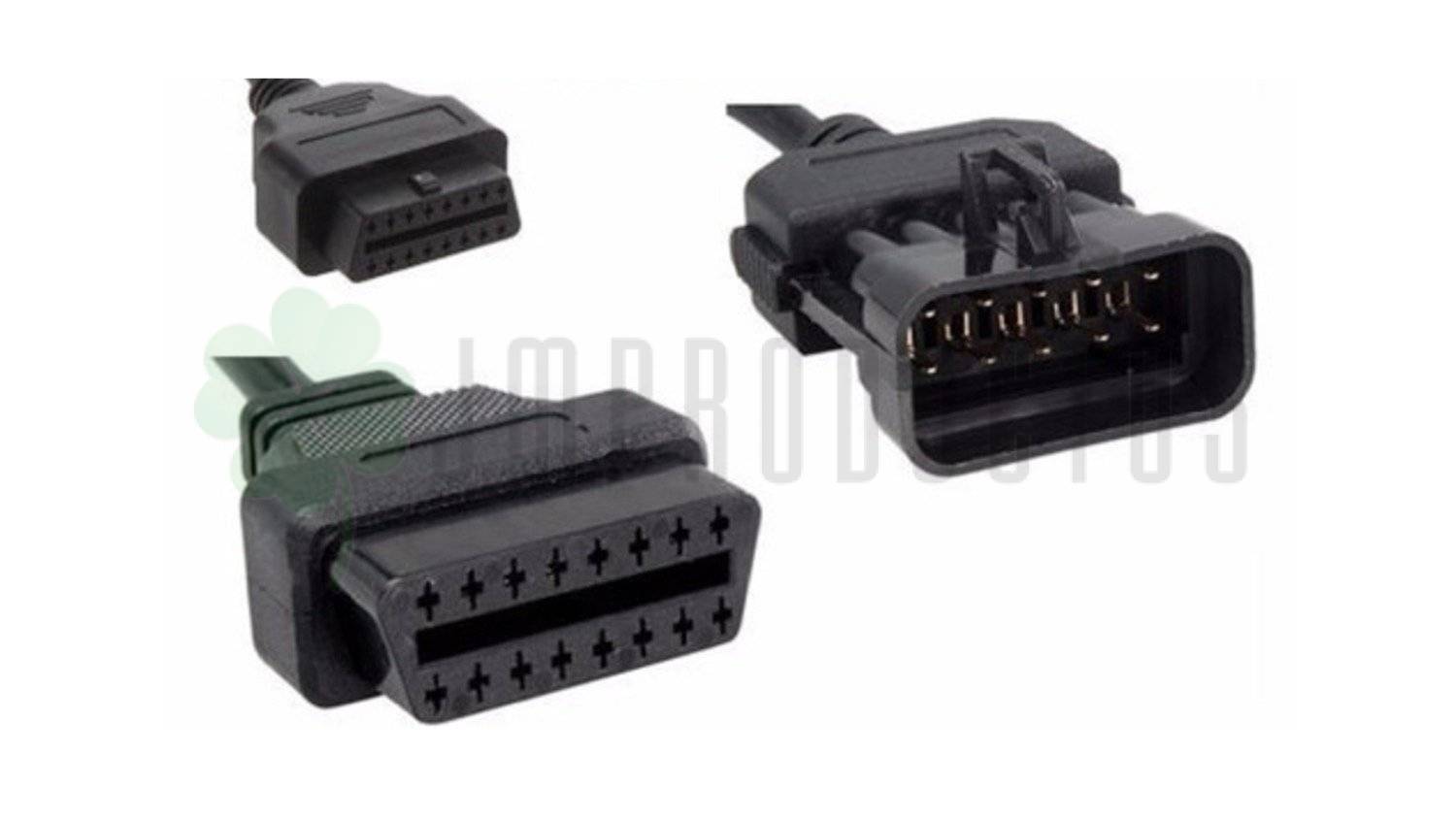 Conector Opel Obd1 A Obd2 10 Pin A 16 Pin - Imagen 4