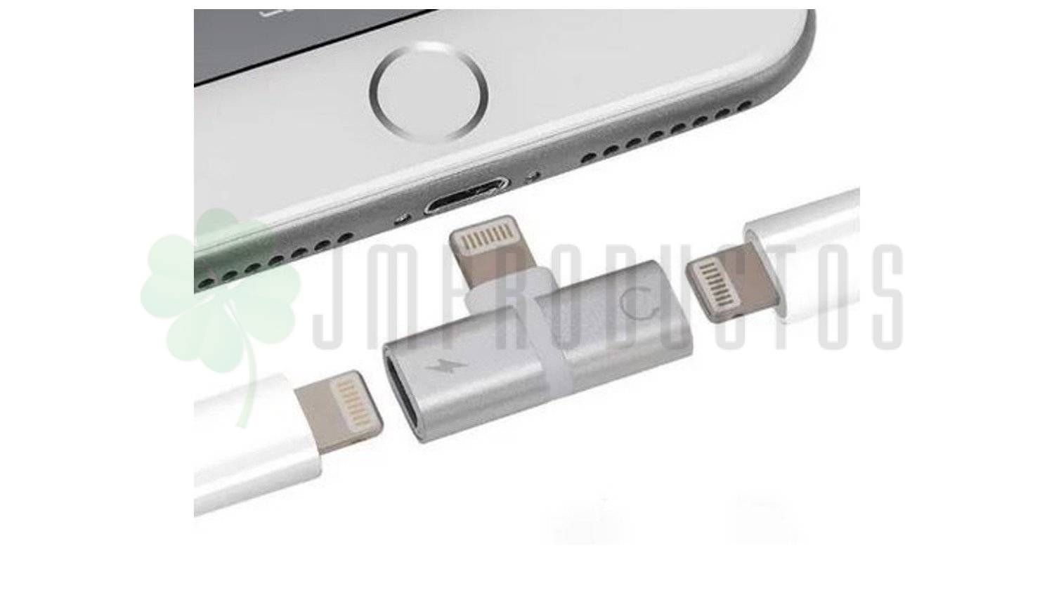 Adaptador Compatible iPhone 8 A 14/ 2x1 Audífonos Y Cargador - Imagen 4
