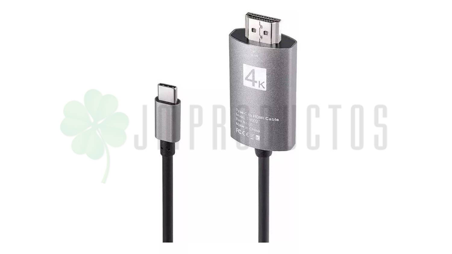 Adaptador Cable Usb Tipo C 3.1 A Hdmi / Usb-c A Hdmi 4k 60hz - Imagen 2