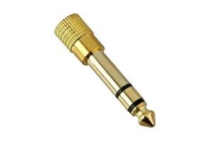 Adaptador Audio Plug 6.5 Macho Jack 3.5 Hembra X2 Und
