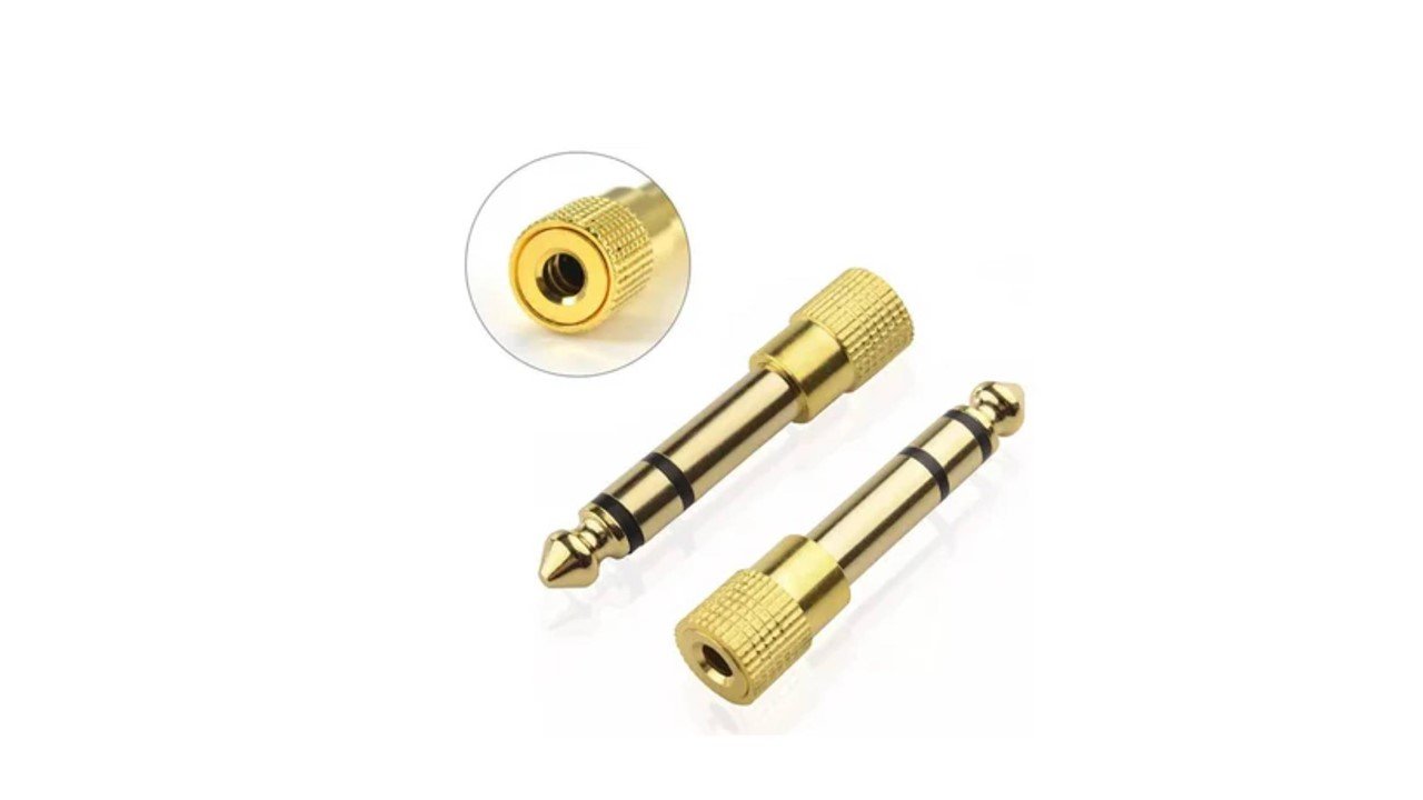 Adaptador Audio Plug 6.5 Macho Jack 3.5 Hembra X2 Und - Imagen 4