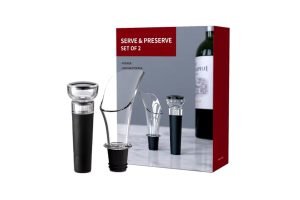 Vertedor De Vino Boquilla Aireador Y Tapon De Vino Al Vacio