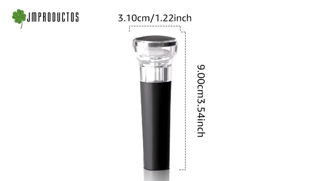 Vertedor De Vino Boquilla Aireador Y Tapon De Vino Al Vacio - Imagen 2