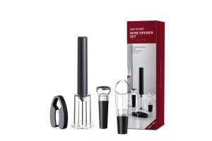 Kit Sacacorchos Por Presion De Aire + aireador + tapon