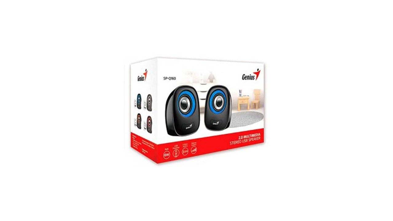 Parlante Multimedia Genius Sp-q160 Usb 2.0 6w 3.5m - Imagen 5