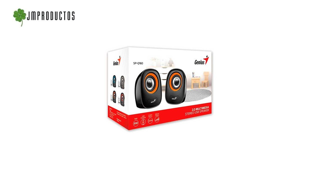 Parlante Multimedia Genius Sp-q160 Usb 2.0 6w 3.5m - Imagen 7