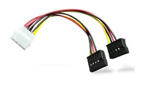 Cable Poder Doble Sata A Ide Molex